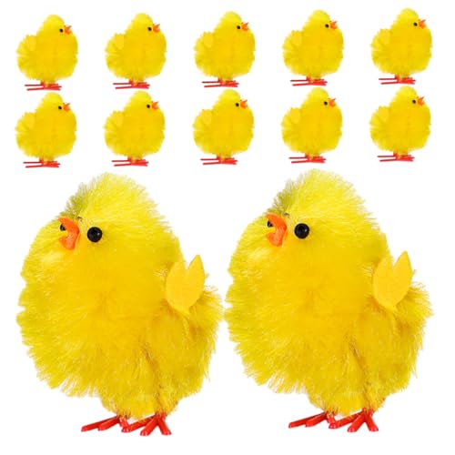 Warmhm 12St Osterdeko-Küken Wok-Griff Abnehmbarer Topfgriff Haushaltsheizung Hase Party Dekoration tischdeko Ostern Chenille-Osterküken Plüschhuhn- Chemiefaser und Kunststoff Yellow Warmhm 12St Osterdeko-Küken Wok-Griff Abnehmbarer Topfgriff Haushaltsheizung Hase Party Dekoration tischdeko Ostern Chenille-Osterküken Plüschhuhn- Chemiefaser und Kunststoff Yellow von Warmhm