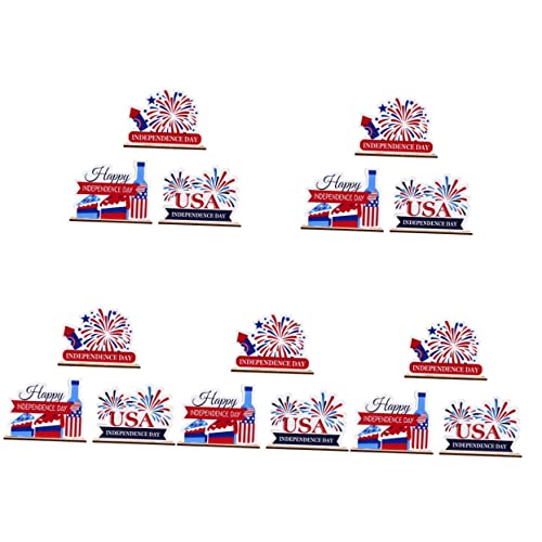 Warmhm 15 Stk. Independence Day Holzdekoration Teiliges aus Hochwertigem Holz Langlebig und Sicher Vielseitig für Wohnzimmer Tischdeko Party und Geschenke Geeignet Patriotische Festival Warmhm 15 Stk. Independence Day Holzdekoration Teiliges aus Hochwertigem Holz Langlebig und Sicher Vielseitig für Wohnzimmer Tischdeko Party und Geschenke Geeignet Patriotische Festival von Warmhm