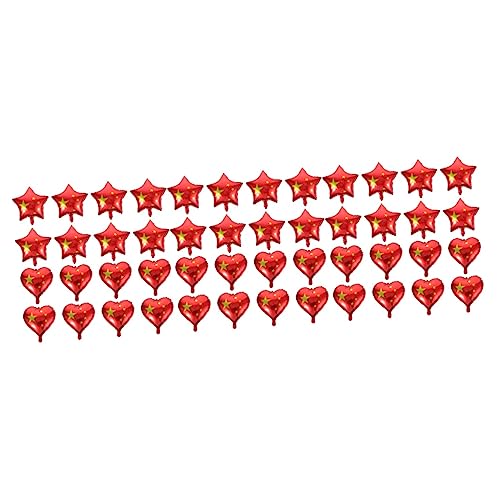 Warmhm 150 Stk Sterne Flagge Ballons Hochzeitsdeko Aluminiumfolie Rot Weiß Blau Baby Heliumballon von Warmhm