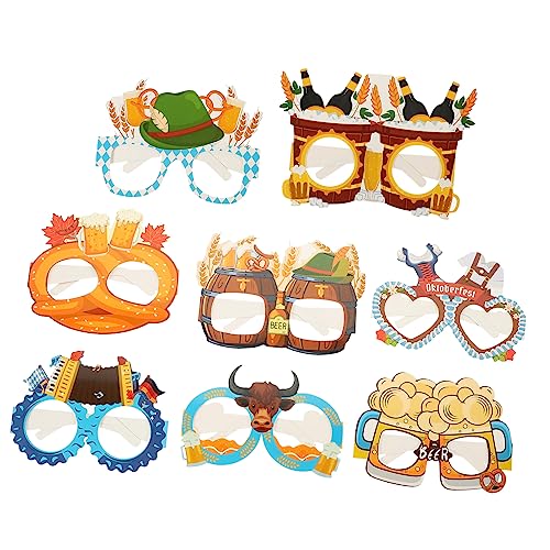 Warmhm 16St Fotoautomat Bier-Sonnenbrille Bierbrille Dekor Weingläser Oktoberfest-Brille Oktoberfest-Party-Foto-Requisiten Papier schmücken Kleidung Partybedarf Kind Dienstmädchen-Outfit Warmhm 16St Fotoautomat Bier-Sonnenbrille Bierbrille Dekor Weingläser Oktoberfest-Brille Oktoberfest-Party-Foto-Requisiten Papier schmücken Kleidung Partybedarf Kind Dienstmädchen-Outfit von Warmhm