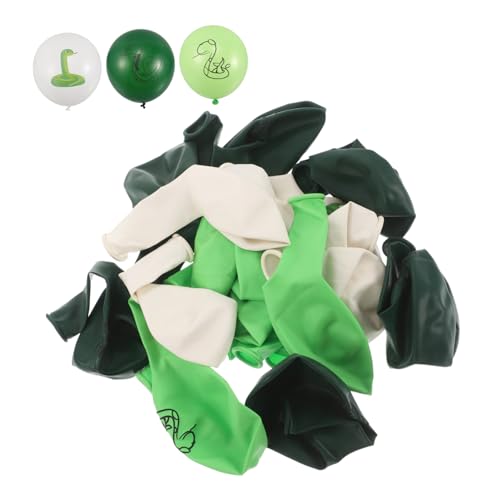 Warmhm 18 Stück süße Luftballons Visuell ansprechende Ballons Spaßige Partydekoration Luftballons für Schlangenparty Partyballons Cartoon-Schlangendekorationen Schlangenballons Emulsion von Warmhm