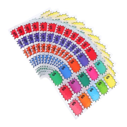 Warmhm 180 Stück Mehrfarbige Preisschilder Selbstklebende Verkaufsetiketten Beschreibbare Papierpreisaufkleber Ablösbar für Supermarkt und Marktverkauf Warmhm 180 Stück Mehrfarbige Preisschilder Selbstklebende Verkaufsetiketten Beschreibbare Papierpreisaufkleber Ablösbar für Supermarkt und Marktverkauf von Warmhm