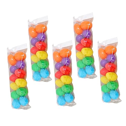 Warmhm 192 Stück Nachgeahmte Eier Party Stuffer Graffiti-eier Selber Machen Osterzubehör Osterdeko Ostern Verdrehtes Ei Ostervorräte Ostereierschale Aus Kunststoff Plastik von Warmhm