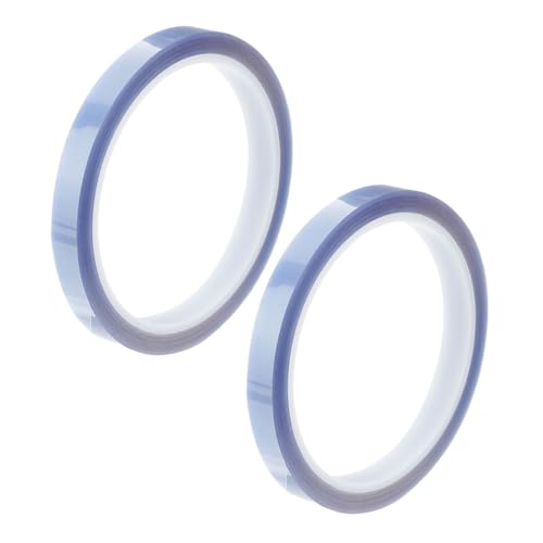 Warmhm 2 Rollen Hitzebeständiges Klebeband Hochtemperatur Tape für Sublimation Rückstandsfreies Wärmeband aus Pet für Vielseitige Projekte und Anwendungen von Warmhm