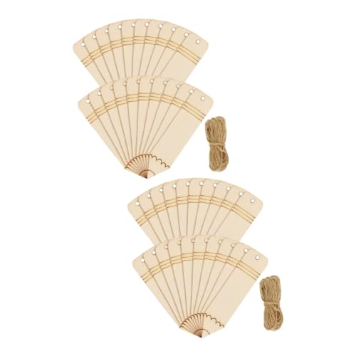 Warmhm 2 Sätze Hölzernes Lesezeichen Rechteck Lesezeichen Quasten Buchmarke Leer Markieren Diy-lesezeichen-kit Bretter Etikett Unvollendet Basteln Markierungen Khaki Hanfseil 20 Stück * 2 von Warmhm