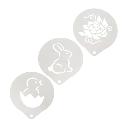 Warmhm 2 Sätze Kaffee Ziehen Muster Latte Cafe Schablonen Für Cappuccino Coffee Lover Coffee present Kuchen Dekoration Puderzuckersieb Diy-kaffeevorlagen Rostfreier Stahl Silver 3 Stück * 2 Warmhm 2 Sätze Kaffee Ziehen Muster Latte Cafe Schablonen Für Cappuccino Coffee Lover Coffee present Kuchen Dekoration Puderzuckersieb Diy-kaffeevorlagen Rostfreier Stahl Silver 3 Stück * 2 von Warmhm