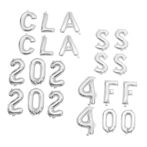 Warmhm 2 Sätze Party-ballon-set Dekoration Hochzeit Luftballons Für Glückwunschballons Partyballonverzierung Glückwunschballon Für Das Klassenzimmer 2024 Luftballons Aluminiumfolie Silver Warmhm 2 Sätze Party-ballon-set Dekoration Hochzeit Luftballons Für Glückwunschballons Partyballonverzierung Glückwunschballon Für Das Klassenzimmer 2024 Luftballons Aluminiumfolie Silver von Warmhm