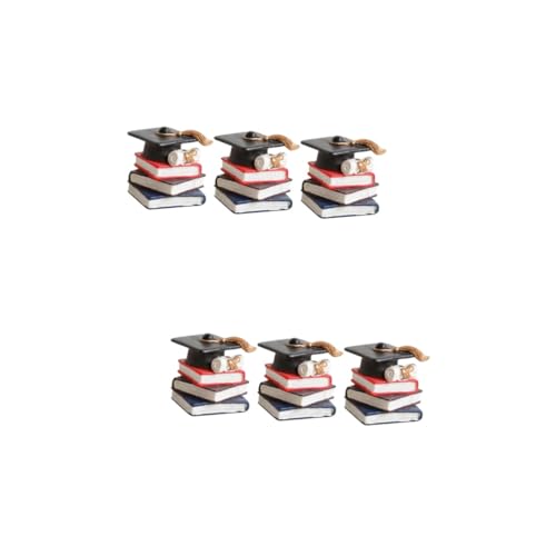 Warmhm 2 Sätze Phd Hut Buchdekoration Dessert Dekorationen Abschluss Dessert Topper Party Zubehör Abschluss Cupcake Topper Abschlussparty Cupcake Topper Abschlusskappe 3 Stück * 2 von Warmhm