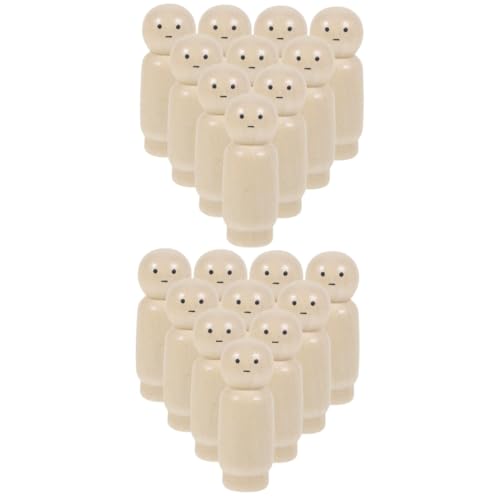 Warmhm 2 Sätze Teiliges Diy Holz Puppen Unbemalte Holzfiguren Für Kreative Bastelspielzeuge Fantasie Und Handfertigkeit Für Dekoration Und Spielspaß 10 Stück * 2 Warmhm 2 Sätze Teiliges Diy Holz Puppen Unbemalte Holzfiguren Für Kreative Bastelspielzeuge Fantasie Und Handfertigkeit Für Dekoration Und Spielspaß 10 Stück * 2 von Warmhm