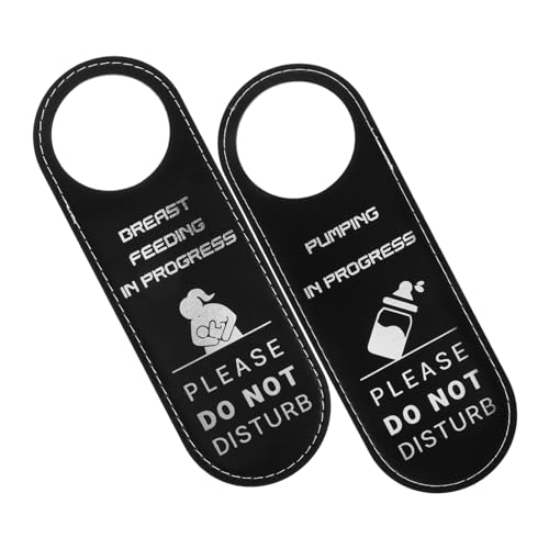 Warmhm 2 Stück Auflistung der Zimmer für Mutter und Kind Pumpschild für die Arbeit pumpendes Türschild Kindergarten Oh Schild „Arbeit von zu Hause aus“. Stillzeichen Black von Warmhm
