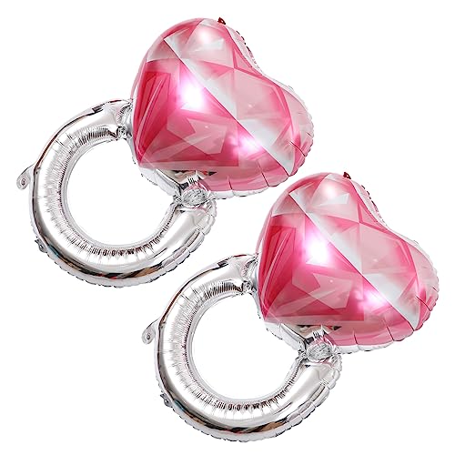 Warmhm 2 Stück Ballon mit Diamantring hochzeitsdeko hochzeitsballons Verlobungsring Ballon Luftballons in Herzform Folienballon hochzeit valentinstag luftballons Aluminiumfolie Rosa Warmhm 2 Stück Ballon mit Diamantring hochzeitsdeko hochzeitsballons Verlobungsring Ballon Luftballons in Herzform Folienballon hochzeit valentinstag luftballons Aluminiumfolie Rosa von Warmhm