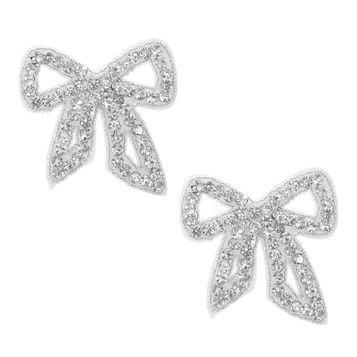 Warmhm 2 Stück Bügelbilder Strass Schleifen Applikationen Glitzernde Patches Aufbügeln für DIY Kleidung Brautgürtel Kleider Jeans Schuhe und Taschen Verzierungen Warmhm 2 Stück Bügelbilder Strass Schleifen Applikationen Glitzernde Patches Aufbügeln für DIY Kleidung Brautgürtel Kleider Jeans Schuhe und Taschen Verzierungen von Warmhm