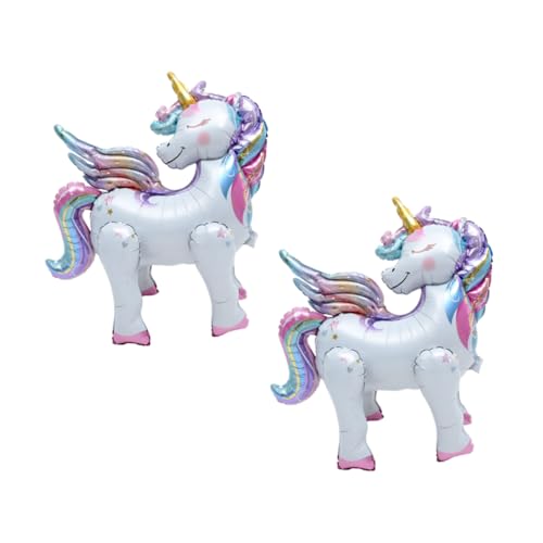Warmhm 2 Stück Einhorn-Ballon Pastell Bausatz luftballons Einhorn-Partyballons aufblasbare Ballondekoration bezaubernder Folienballon Party-Ballon- Ballonspielzeug Aluminiumfolie Warmhm 2 Stück Einhorn-Ballon Pastell Bausatz luftballons Einhorn-Partyballons aufblasbare Ballondekoration bezaubernder Folienballon Party-Ballon- Ballonspielzeug Aluminiumfolie von Warmhm