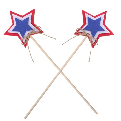 Warmhm 2 Stück Feenstangendekoration Unabhängigkeit Partydekorationen patriotischer Stern dis im Freien Sternaufsatz Feenstab Sternenfee Zauberstäbe Zauberstab gefühlt Warmhm 2 Stück Feenstangendekoration Unabhängigkeit Partydekorationen patriotischer Stern dis im Freien Sternaufsatz Feenstab Sternenfee Zauberstäbe Zauberstab gefühlt von Warmhm