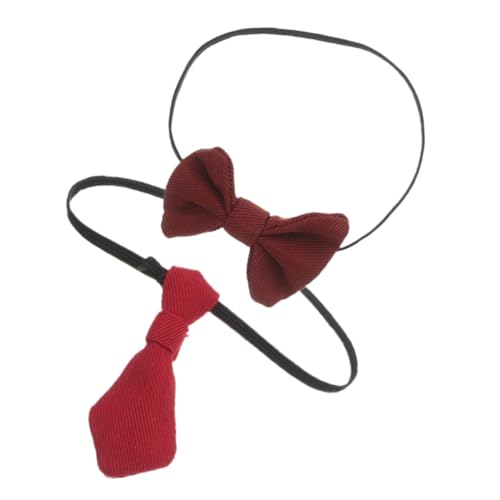 Warmhm 2 Stück Fliege für Puppen DIY Kleidung Zubehör für Stilvolle Puppen Outfits Rot für Kreative Dekoration von Warmhm