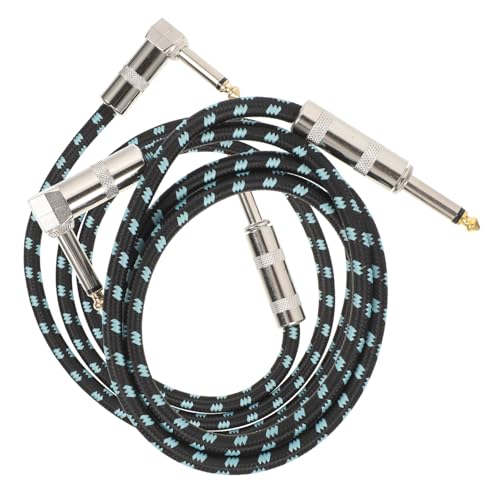 Warmhm 2 Stück Gitarrenkabel Professionelles Instrumentenkabel für Gitarre Langlebige und Geräuschreduzierende Audioverbindung für Studio und Bühnenauftritte Gewebt von Warmhm