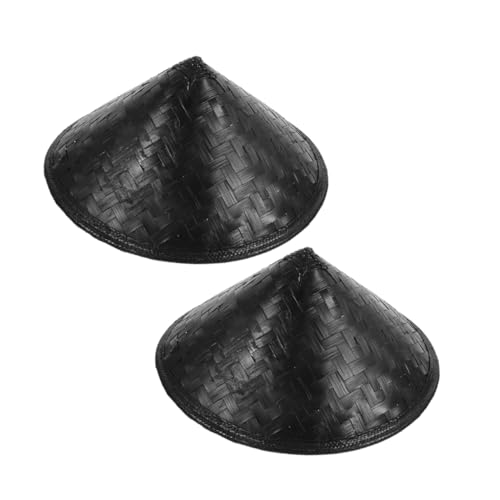 Warmhm 2 Stück Hut aus Bambus Ritter Cosplay Hut Partyhut Partyzubehör Japanisches Cosplay Party Kopfbedeckung Neuheit Hüte für Männer orientalische Cosplay-Mützen Reisbauernhut Schwarz Warmhm 2 Stück Hut aus Bambus Ritter Cosplay Hut Partyhut Partyzubehör Japanisches Cosplay Party Kopfbedeckung Neuheit Hüte für Männer orientalische Cosplay-Mützen Reisbauernhut Schwarz von Warmhm