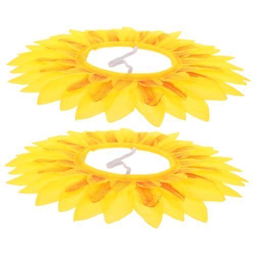 Warmhm 2 Stück Lustiges Sonnenblumen Kopfschmuck für Kindergartenkinder Leichter Atmungsaktiver Blumenhut mit Innendurchmesser Wiederverwendbar und Bequem für Gruppenveranstaltungen Warmhm 2 Stück Lustiges Sonnenblumen Kopfschmuck für Kindergartenkinder Leichter Atmungsaktiver Blumenhut mit Innendurchmesser Wiederverwendbar und Bequem für Gruppenveranstaltungen von Warmhm