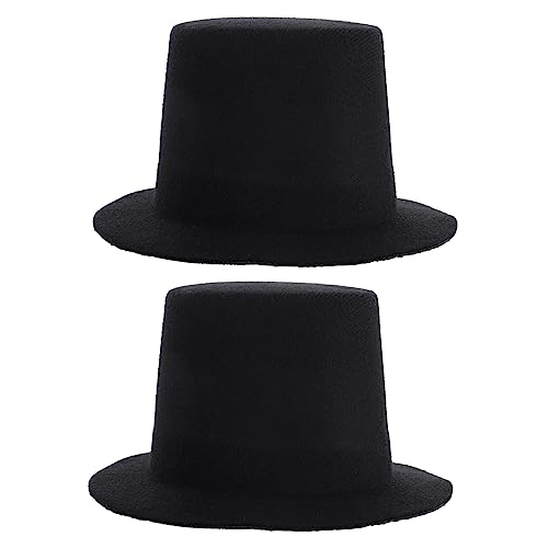 Warmhm 2 Stück Miniatur Selbstgemacht Puppenhüte Schwarz 13,5cm Eva Stoff Retro Zylinderhut für Puppen und Puppenzubehör Bastelzubehör für Kreative Projekte Warmhm 2 Stück Miniatur Selbstgemacht Puppenhüte Schwarz 13,5cm Eva Stoff Retro Zylinderhut für Puppen und Puppenzubehör Bastelzubehör für Kreative Projekte von Warmhm