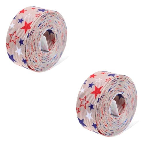 Warmhm 2 Stück Patriotisches Geschenkband für Unabhängigkeitstag Polyester Dekorationsband Yards DIY Schleifen und Blumenstraußband Vielseitig für Party und Basteln Warmhm 2 Stück Patriotisches Geschenkband für Unabhängigkeitstag Polyester Dekorationsband Yards DIY Schleifen und Blumenstraußband Vielseitig für Party und Basteln von Warmhm