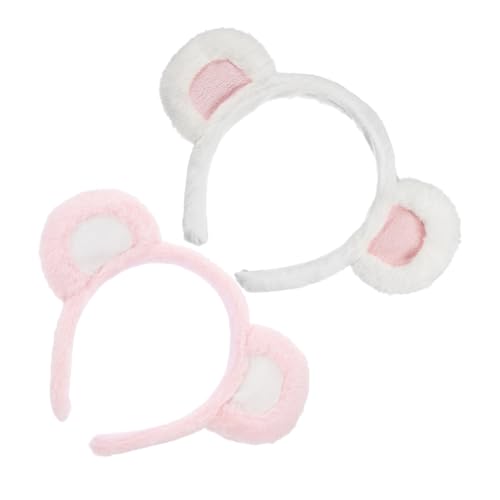 Warmhm 2 Stück Plüsch Bärenohren Haarreif Teilig Kuschelig Ohren Stirnband für Cosplay Party Karneval Modisches Accessoire für Damen und Mädchen Warmhm 2 Stück Plüsch Bärenohren Haarreif Teilig Kuschelig Ohren Stirnband für Cosplay Party Karneval Modisches Accessoire für Damen und Mädchen von Warmhm