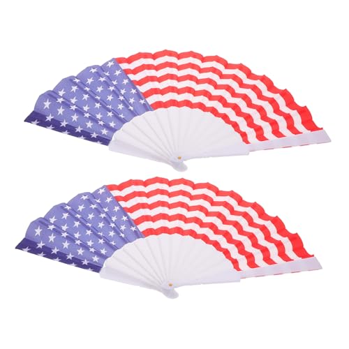 Warmhm 2 Stück Teiliges Faltbare Handfächer mit Patriotischem Sternen Streifen Design Robuste Papierfächer für Unabhängigkeitstag Vielseitige Outdoor Deko und Partyaccessoires Warmhm 2 Stück Teiliges Faltbare Handfächer mit Patriotischem Sternen Streifen Design Robuste Papierfächer für Unabhängigkeitstag Vielseitige Outdoor Deko und Partyaccessoires von Warmhm