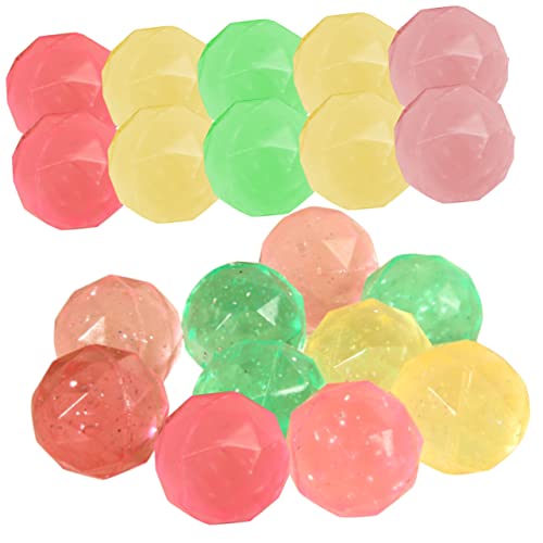 Warmhm 20 Stück Bouncy Balls für Lustige Springbälle Mitgebsel für Geburtstagsfeiern für Spielzeugpools und Partytüten Farben Zufällig Elastisch und Langlebig Zufällige von Warmhm