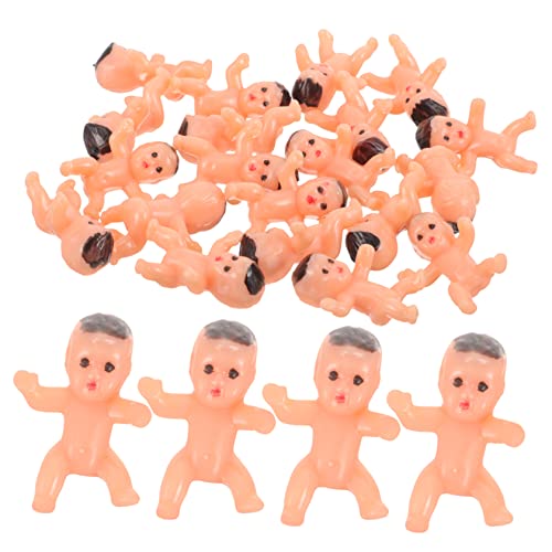 Warmhm 20 Stück Engel Puppe Puppe Party-mini- -dekore Babyspielzeug Dekorationen Für Die Babyparty Babyparty-Requisiten Kuchendekoration Mini-Babys Partydekorationen Plastik von Warmhm