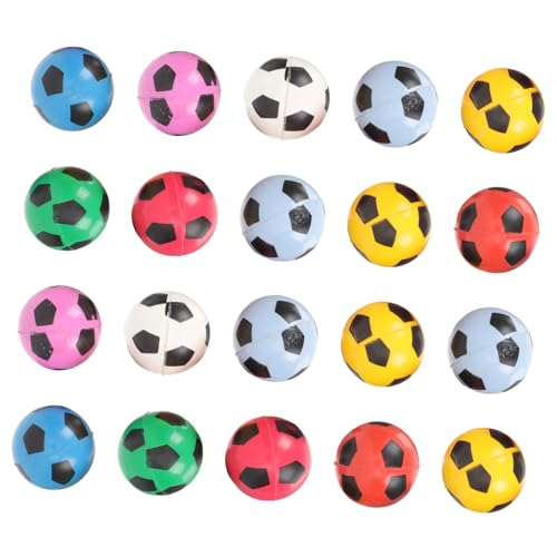 Warmhm 20 Stück Gummibälle Sprungbälle für Spaß Drinnen und Draußen für Leicht Langlebig aus Synthetischem mit Fußball Muster Zufällige Farbe Warmhm 20 Stück Gummibälle Sprungbälle für Spaß Drinnen und Draußen für Leicht Langlebig aus Synthetischem mit Fußball Muster Zufällige Farbe von Warmhm