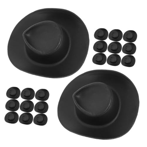 Warmhm 20 Stück Mini-Cowboyhut Mini-Zylinder Kappe Bausatz ausgestopft Miniaturen albern Haar deko plastiktisch Puppenhut Miniaturhüte Basteln Puppen Accessoires Puppenhüte Mini-Hut Black Warmhm 20 Stück Mini-Cowboyhut Mini-Zylinder Kappe Bausatz ausgestopft Miniaturen albern Haar deko plastiktisch Puppenhut Miniaturhüte Basteln Puppen Accessoires Puppenhüte Mini-Hut Black von Warmhm