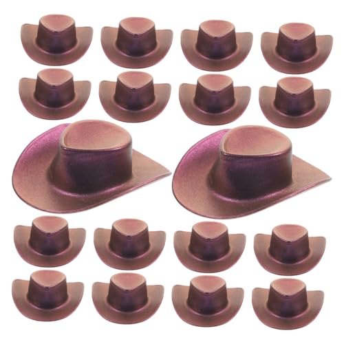 Warmhm 20 Stück Mini-Cowboyhut ausgestopft roter Cowgirlhut Zubehör Cowboyhüte partyhüte Dekoration Weihnachten dekorative Miniaturhüte Kleine Hüte zum Selbermachen Plastik Violett Warmhm 20 Stück Mini-Cowboyhut ausgestopft roter Cowgirlhut Zubehör Cowboyhüte partyhüte Dekoration Weihnachten dekorative Miniaturhüte Kleine Hüte zum Selbermachen Plastik Violett von Warmhm