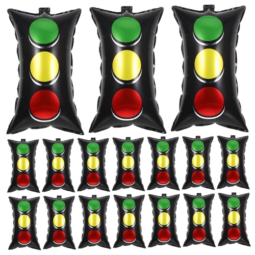 Warmhm 20 Stück Teiliges Aluminiumfolie Verkehrssignal-ballon Rote Gelbe Grüne Ampel Einfache Befüllung mit Helium oder Luft Rennwagen Geburtstagsparty Dekoration Verkehrssicherheit Party Warmhm 20 Stück Teiliges Aluminiumfolie Verkehrssignal-ballon Rote Gelbe Grüne Ampel Einfache Befüllung mit Helium oder Luft Rennwagen Geburtstagsparty Dekoration Verkehrssicherheit Party von Warmhm