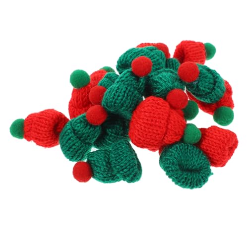 Warmhm 20 Stück Teiliges Mini Weihnachtsmützen Strick Kleine Weihnachtsmütze Dekoration für Flaschen und Diy Bastelprojekte Klassische Rote und Grüne Farben Langlebig und Vielseitig Warmhm 20 Stück Teiliges Mini Weihnachtsmützen Strick Kleine Weihnachtsmütze Dekoration für Flaschen und Diy Bastelprojekte Klassische Rote und Grüne Farben Langlebig und Vielseitig von Warmhm