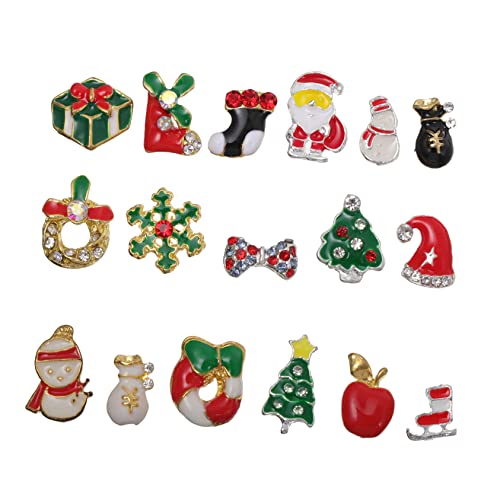 Warmhm 20 Stück Teiliges Weihnachts Nagelkunst Dekorationsset mit Rhinestones aus Legierung Charmante Weihnachtsmotive für Kreative Nageldesigns Warmhm 20 Stück Teiliges Weihnachts Nagelkunst Dekorationsset mit Rhinestones aus Legierung Charmante Weihnachtsmotive für Kreative Nageldesigns von Warmhm