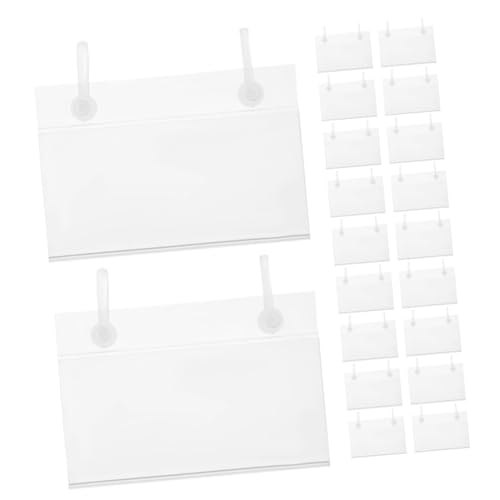 Warmhm 20 Stück Transparente Preisschildhalter aus Robustem PVC Klare Etikettenhalter für Körbe und Ablagen Wiederverwendbare Preisschildclips für Märkte und Einzelhandel Einfach Lesbar Warmhm 20 Stück Transparente Preisschildhalter aus Robustem PVC Klare Etikettenhalter für Körbe und Ablagen Wiederverwendbare Preisschildclips für Märkte und Einzelhandel Einfach Lesbar von Warmhm