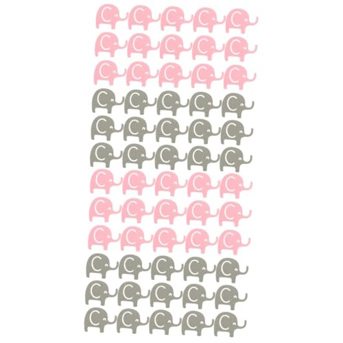 Warmhm 200 Stk Tischdekoration aus partyartikel party sachen -Geburtstags-Elefant-Konfetti Babyparty-Elefant-Dekorationen Mädchen Elefantenkonfetti für Geburtstagsfeier von Warmhm