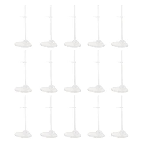 Warmhm 20Stücke Puppenständer Verstellbare Puppenhalter für Stabile Präsentation zur Aufbewahrung für Puppenspiele aus Langlebigem Transparent für Sammler von Warmhm
