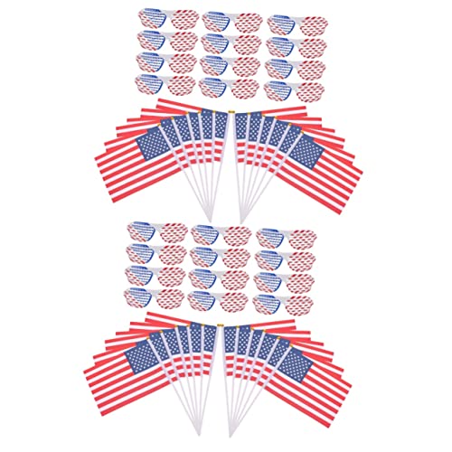 Warmhm 24 Sätze Brille der amerikanischen Flagge Rotes patriotische Parteibevorzugung Amerikanische Flagge Augenklappe Amerikanische Flagge USA-Handheld-Flagge Plastik Warmhm 24 Sätze Brille der amerikanischen Flagge Rotes patriotische Parteibevorzugung Amerikanische Flagge Augenklappe Amerikanische Flagge USA-Handheld-Flagge Plastik von Warmhm