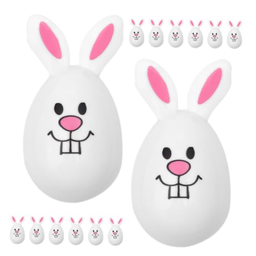 Warmhm 24 Stück Osterhasen-Eier easter bunny osterbasteln easter egg decoration osterleckereien Hasen Dekorationen innen Kind für Eier Ostern Neuheit geformte Ostereier leer Plastik Weiß Warmhm 24 Stück Osterhasen-Eier easter bunny osterbasteln easter egg decoration osterleckereien Hasen Dekorationen innen Kind für Eier Ostern Neuheit geformte Ostereier leer Plastik Weiß von Warmhm