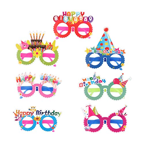 Warmhm 24St kids' party decorations party mitgebsel kinder Sonnenbrille schnapsgläser Geburtstagsbrille für Kinder geburtstag brillenfassungen Papier Geburtstagsparty liefert Requisiten von Warmhm