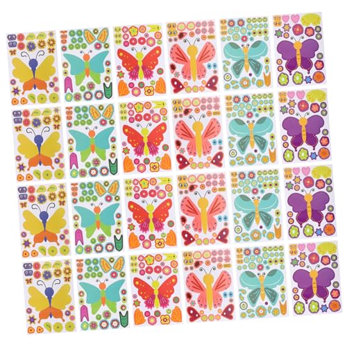 Warmhm 27 Blatt DIY Schmetterlingsaufkleber für Teiliges aus Cartoon Puzzle Stickern Kreativität und Handfertigkeit Partys und Bastelprojekte Warmhm 27 Blatt DIY Schmetterlingsaufkleber für Teiliges aus Cartoon Puzzle Stickern Kreativität und Handfertigkeit Partys und Bastelprojekte von Warmhm