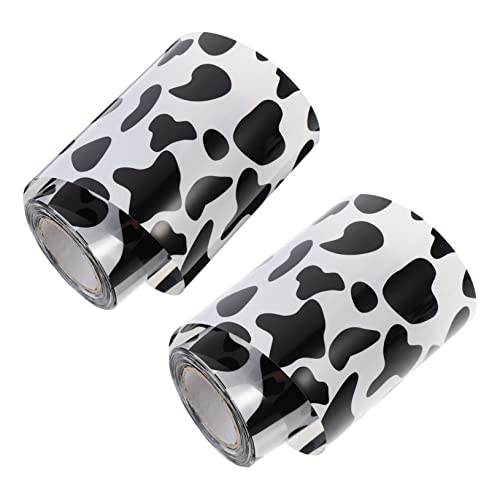 Warmhm 2Rollen Kuchen Pack Rand Mousse Decor Rims Kuhmuster Kuchenkragen Geburtstagsfeiern Hochzeiten Shower und Mehr für Einfache Warmhm 2Rollen Kuchen Pack Rand Mousse Decor Rims Kuhmuster Kuchenkragen Geburtstagsfeiern Hochzeiten Shower und Mehr für Einfache von Warmhm