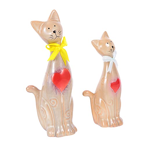 Warmhm 2St Katzenschmuck aus Keramik Katzenlicht Kätzchen Süßes Zimmerdekor Katze Lampe büro Dekoration Living Room Decoration Katze Keramikhandwerk Desktop-Dekoration Warmhm 2St Katzenschmuck aus Keramik Katzenlicht Kätzchen Süßes Zimmerdekor Katze Lampe büro Dekoration Living Room Decoration Katze Keramikhandwerk Desktop-Dekoration von Warmhm