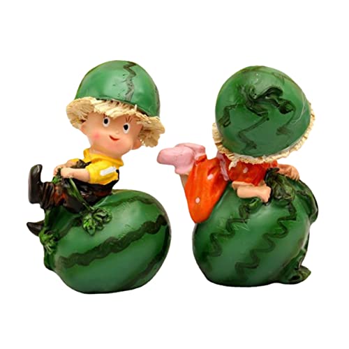 Warmhm Set Mit 2 Cartoon-skulpturen Aus Kunstharz Kunstharz-Desktop- Kunstharz-Dekoration Für Wohnzimmer Auto Hübsches Design Für Die Dekoration Zu Hause Oder Im Büro von Warmhm