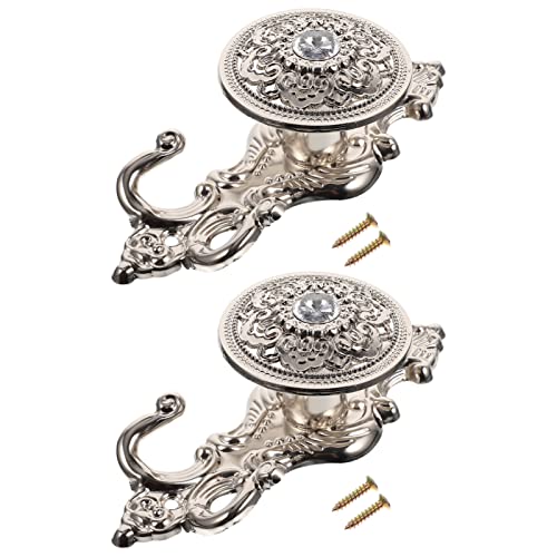 Warmhm 2st Garderobenhaken Wandhaken Mit Zinken Kleiderbügel Kleiderhakenvorhänge Antike Haken Raffhalter Für Gardinen Vintage Wandhaken Kleidung Vorhangschnalle Schnüren Legierung Warmhm 2st Garderobenhaken Wandhaken Mit Zinken Kleiderbügel Kleiderhakenvorhänge Antike Haken Raffhalter Für Gardinen Vintage Wandhaken Kleidung Vorhangschnalle Schnüren Legierung von Warmhm