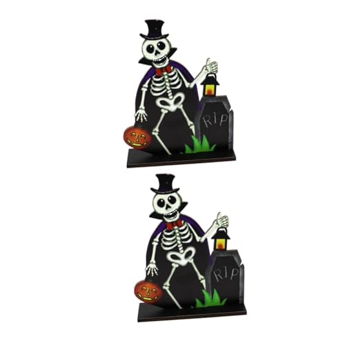 Warmhm 2st Skelett-Geist-Ornament Dekoration Party Großer Halloween-schädel Kürbisse Aufkleber Scherzen Großer Schädel Zwerge Im Freien Figur Atmosphäre Bauende Verzierung Hölzern Black Warmhm 2st Skelett-Geist-Ornament Dekoration Party Großer Halloween-schädel Kürbisse Aufkleber Scherzen Großer Schädel Zwerge Im Freien Figur Atmosphäre Bauende Verzierung Hölzern Black von Warmhm