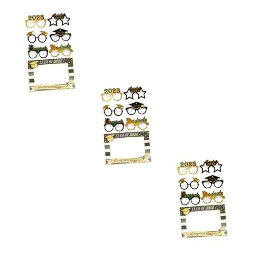Warmhm 3 Sätze Abschlusspapierbrille Verkaufsstand Glückwunsch Grad Rahmen Dekorationen Requisiten Für Die Fotokabine Der Schule Abschluss Requisiten Party -requisiten Gläser Geformt Gold Warmhm 3 Sätze Abschlusspapierbrille Verkaufsstand Glückwunsch Grad Rahmen Dekorationen Requisiten Für Die Fotokabine Der Schule Abschluss Requisiten Party -requisiten Gläser Geformt Gold von Warmhm