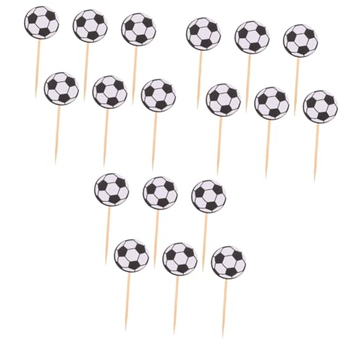 Warmhm 3 Sätze Fußball-kucheneinsatz Geburtstagskuchenverzierung Party Sportball-cupcake-topper Dekoration Kuchen Cupcake Topper Dessert-topper Für Geburtstagsfeiern Papier 60 Stück * 3 von Warmhm