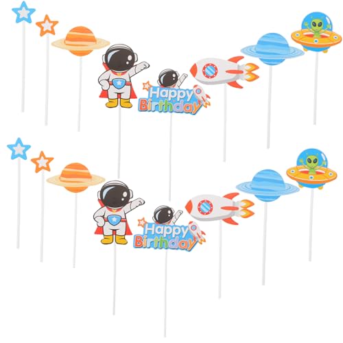 Warmhm 3 Sätze Geburtstagstorten Dekorationen im Weltraum Thema Astronaut Cupcake Topper für Geburtstagsfeiern und Besondere Anlässe Robust und Farbenfroh für Babypartys Warmhm 3 Sätze Geburtstagstorten Dekorationen im Weltraum Thema Astronaut Cupcake Topper für Geburtstagsfeiern und Besondere Anlässe Robust und Farbenfroh für Babypartys von Warmhm