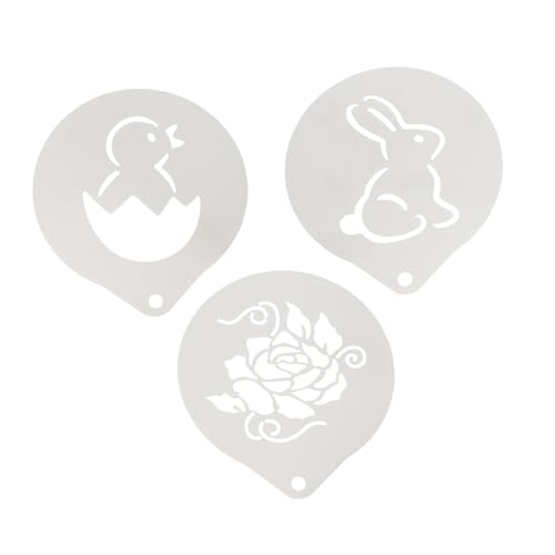 Warmhm 3 Sätze Kaffee Ziehen Muster Latte Cafe Schablonen Für Cappuccino Coffee Lover Coffee present Kaffeeschaumschablonen Hasen-kaffeeschablonen Rostfreier Stahl Silver 3 Stück * 3 Warmhm 3 Sätze Kaffee Ziehen Muster Latte Cafe Schablonen Für Cappuccino Coffee Lover Coffee present Kaffeeschaumschablonen Hasen-kaffeeschablonen Rostfreier Stahl Silver 3 Stück * 3 von Warmhm
